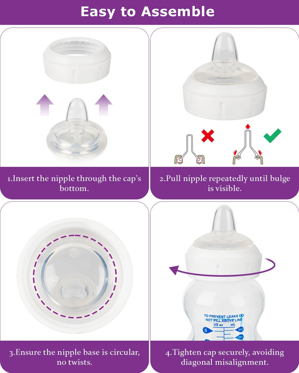 Joyfeed sippy nipple converts bottles to a straw-transition aid.