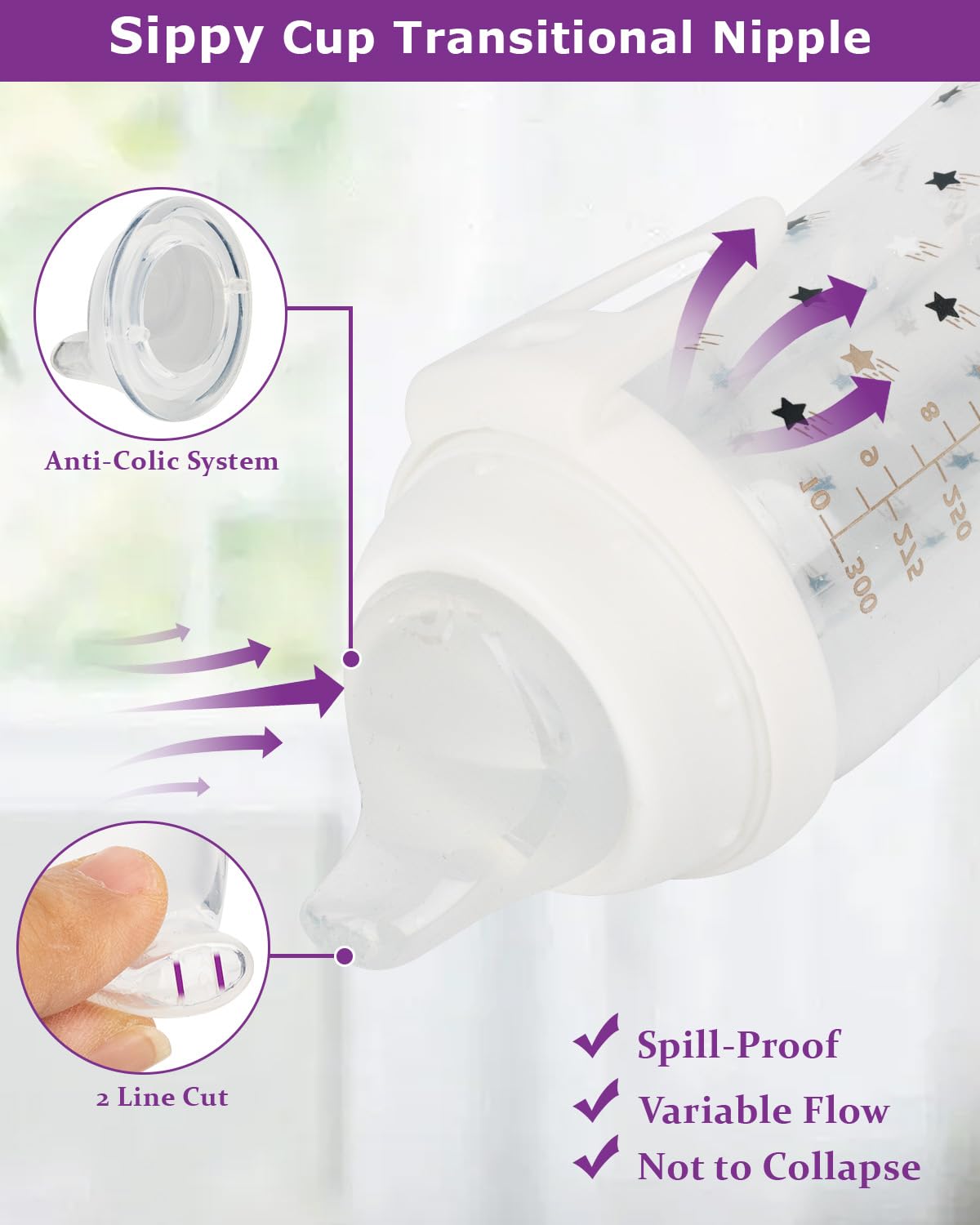 Joyfeed dishwasher-safe nipples simplify cleanup after meals and playtime.