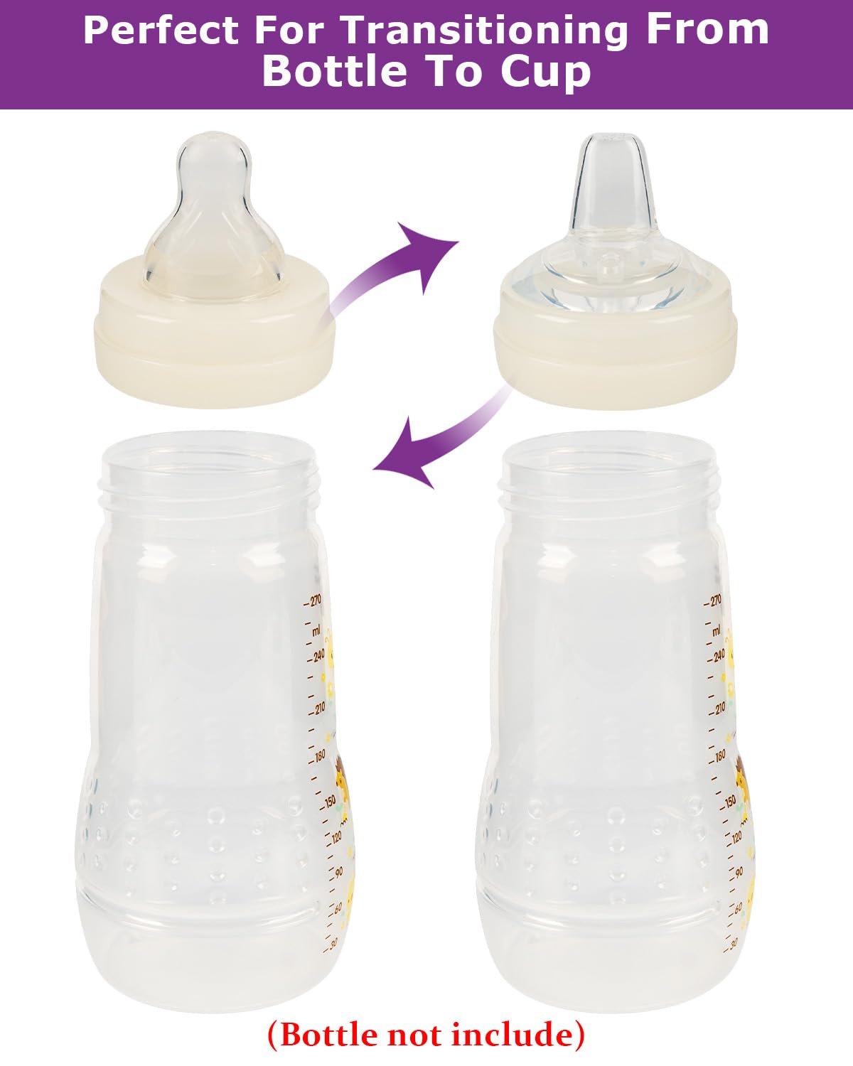 Joyfeed sippy nipples for glass bottles support sustainable feeding transitions.