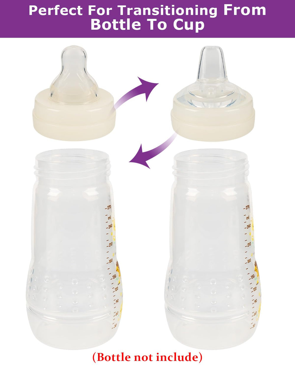 Joyfeed sippy nipples for glass bottles support sustainable feeding transitions.