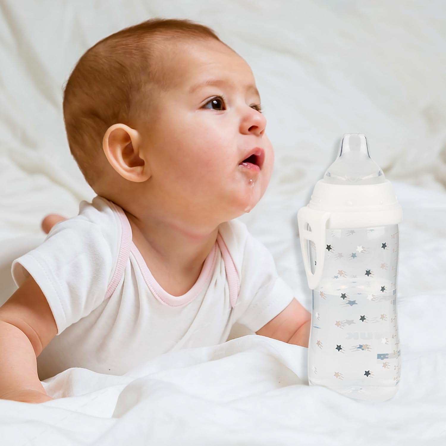 Joyfeed leak-free-design nipple emphasizes mess-free feeding during travel and meals.