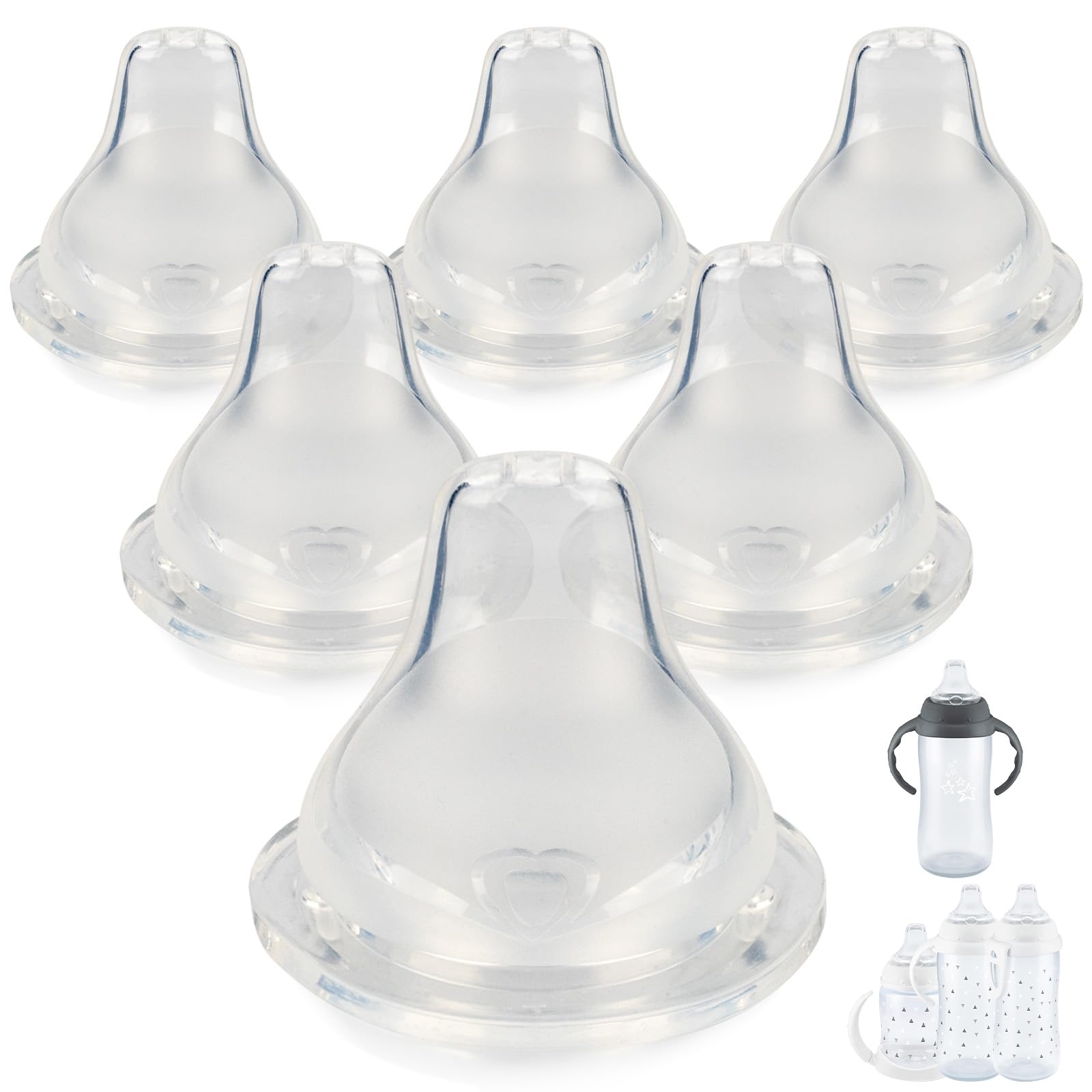 Joyfeed sippy nipples for Nuk Active fit show secure compatibility with compatible cups.