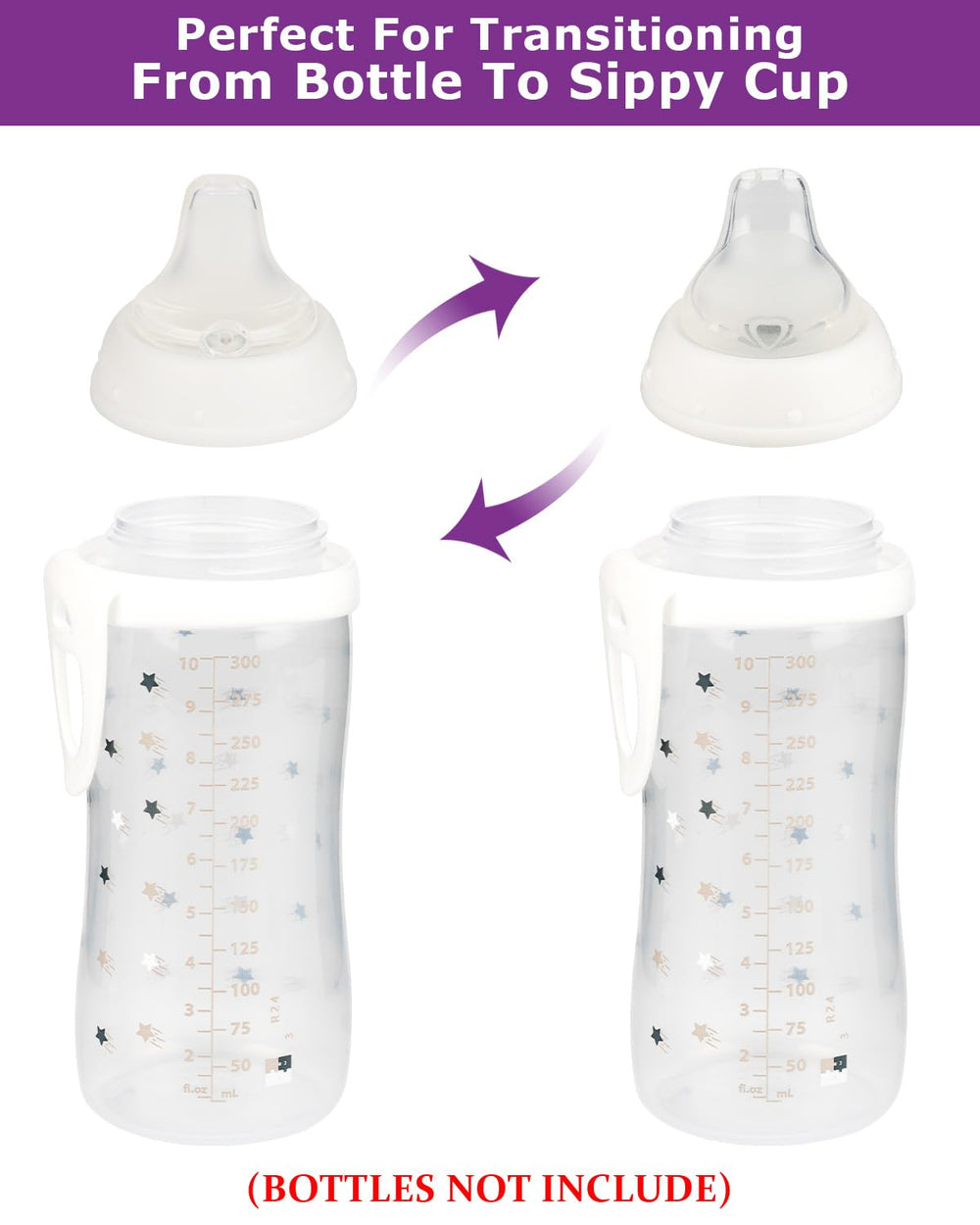Joyfeed silicone-softness nipple highlights gentle feel for gums during sipping.
