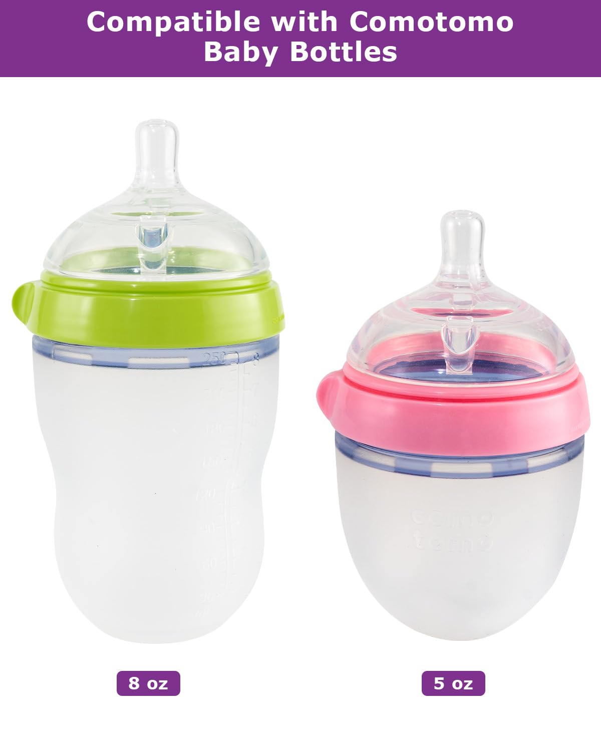 Joyfeed sippy spout nipples suit 6+ months use with comfortable sipping.