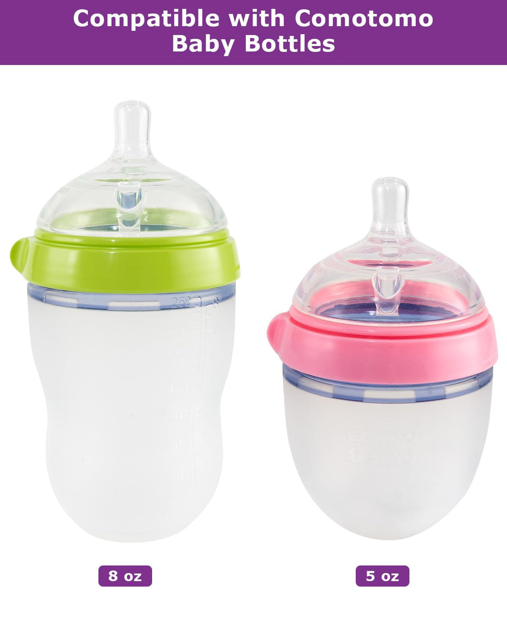 Joyfeed sippy spout nipples suit 6+ months use with comfortable sipping.