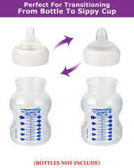 Joyfeed nipple with automatic flow adjustment matches baby suction strength