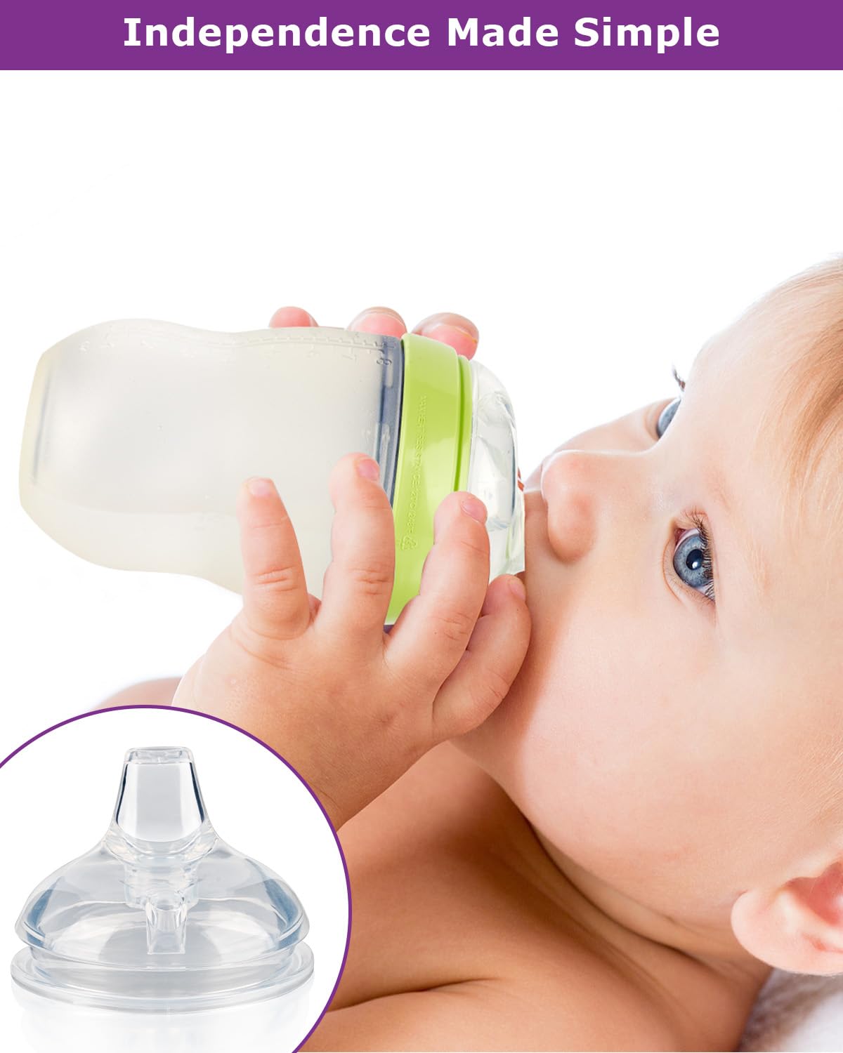 Joyfeed sippy spout nipples are dishwasher-safe for easy cleaning.