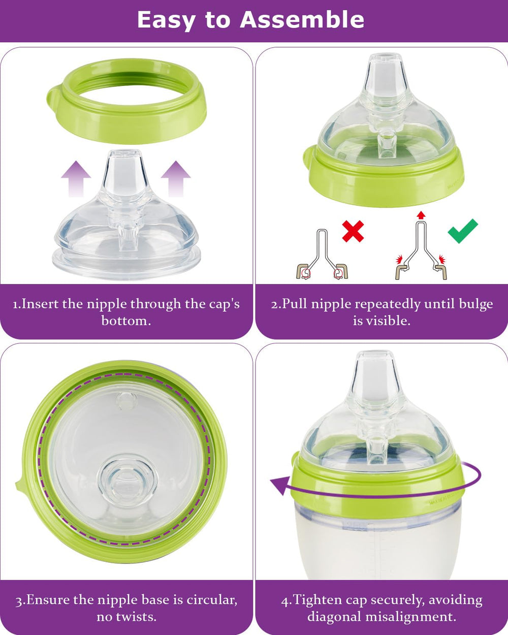 Joyfeed sippy spout nipples soften feeding moments with gentle mouth care.