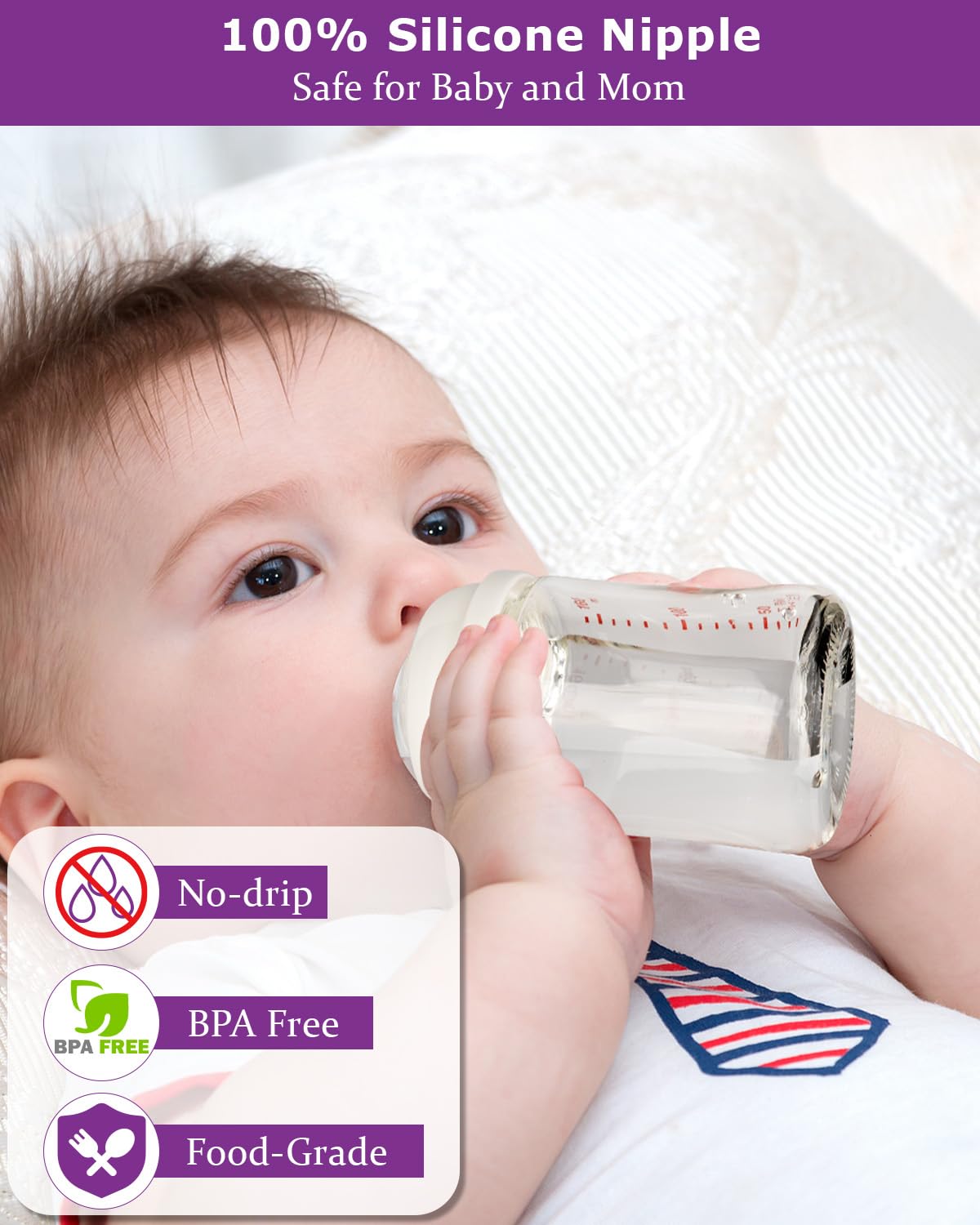 Joyfeed nipple is designed for babies 6 months and up.