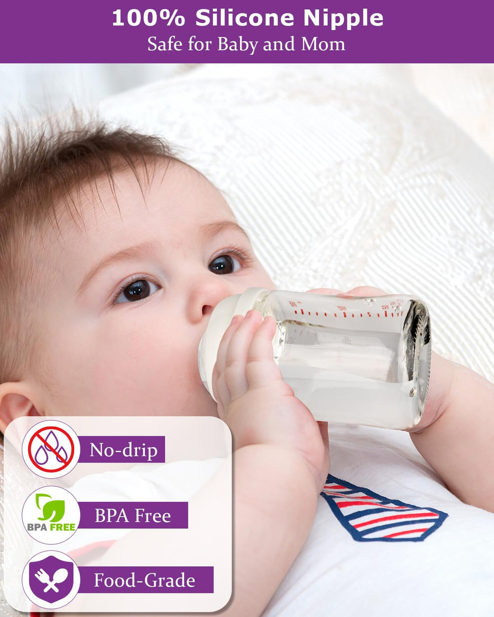 Joyfeed nipple is designed for babies 6 months and up.