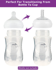 Joyfeed soft silicone nipple delivers gentle, gum-friendly feel for tiny mouths.