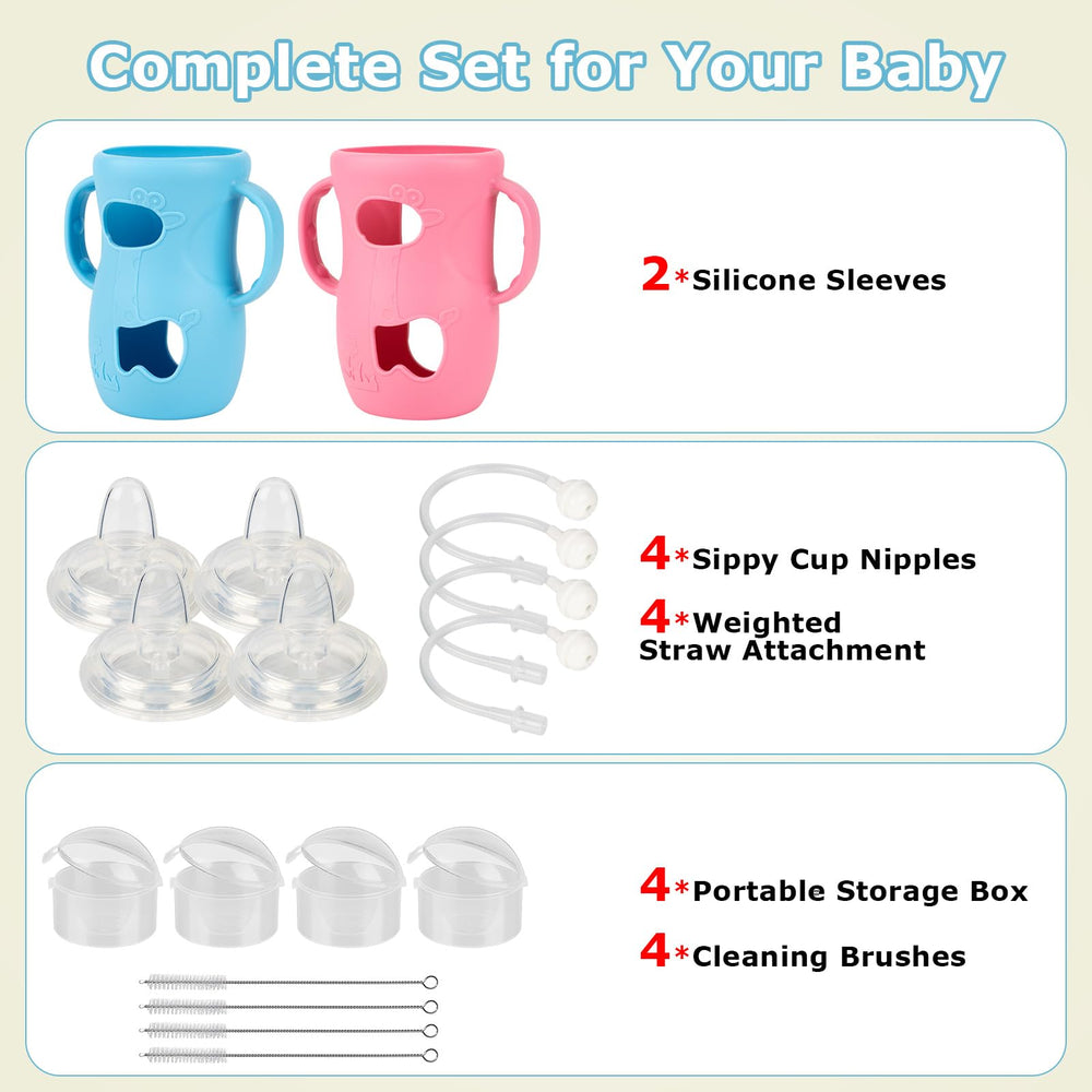 Joyfeed soft spout nipples are gentle on gums and safe