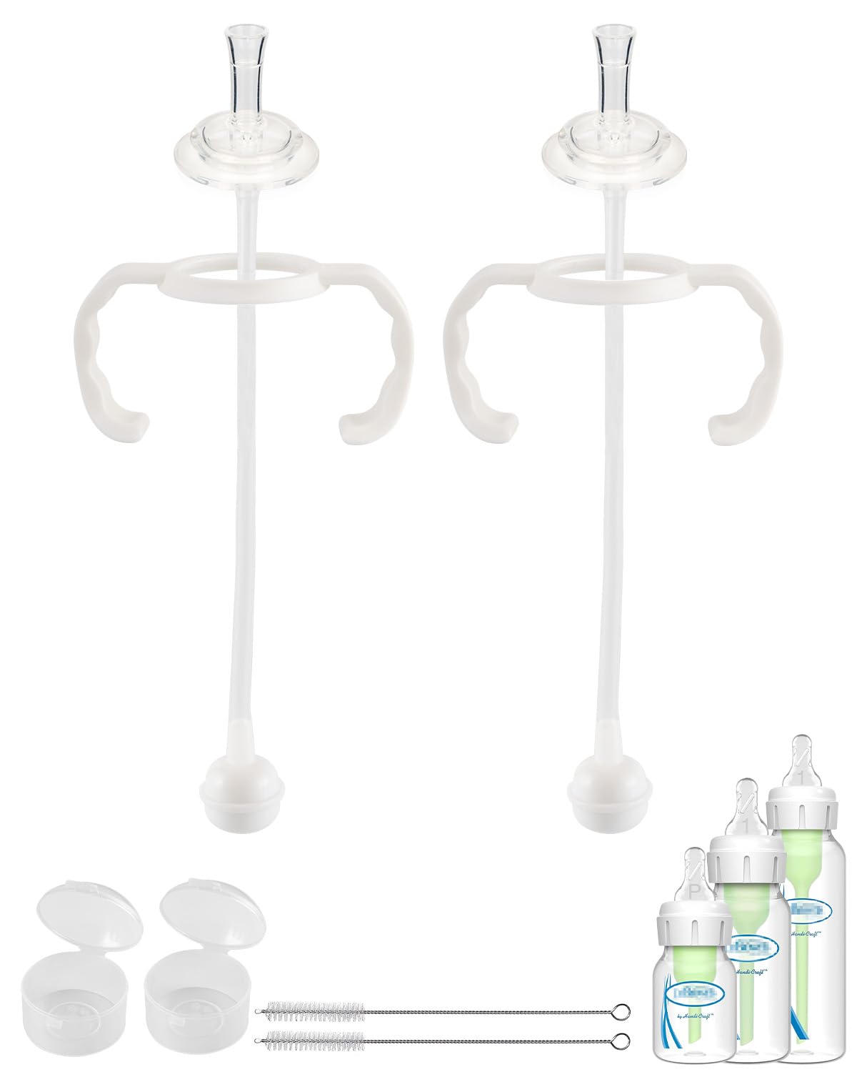 Joyfeed straw cup conversion kit fits Dr Brown's narrow bottles for easy transition.