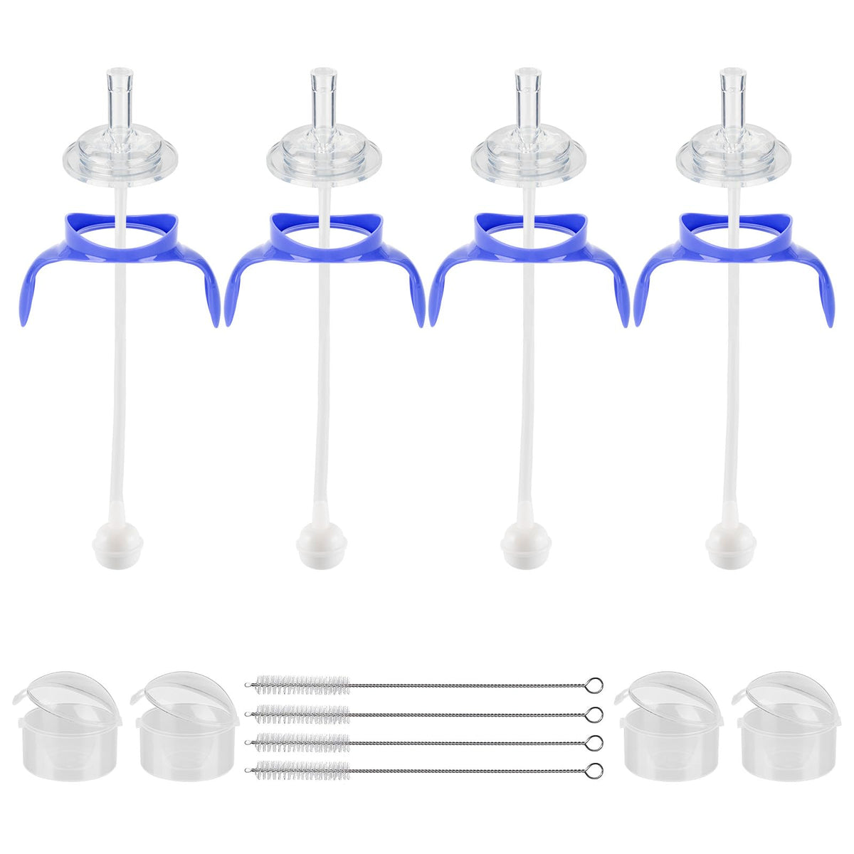 Joyfeed straw cup kit with gravity-ball straw for easy 360° sipping
