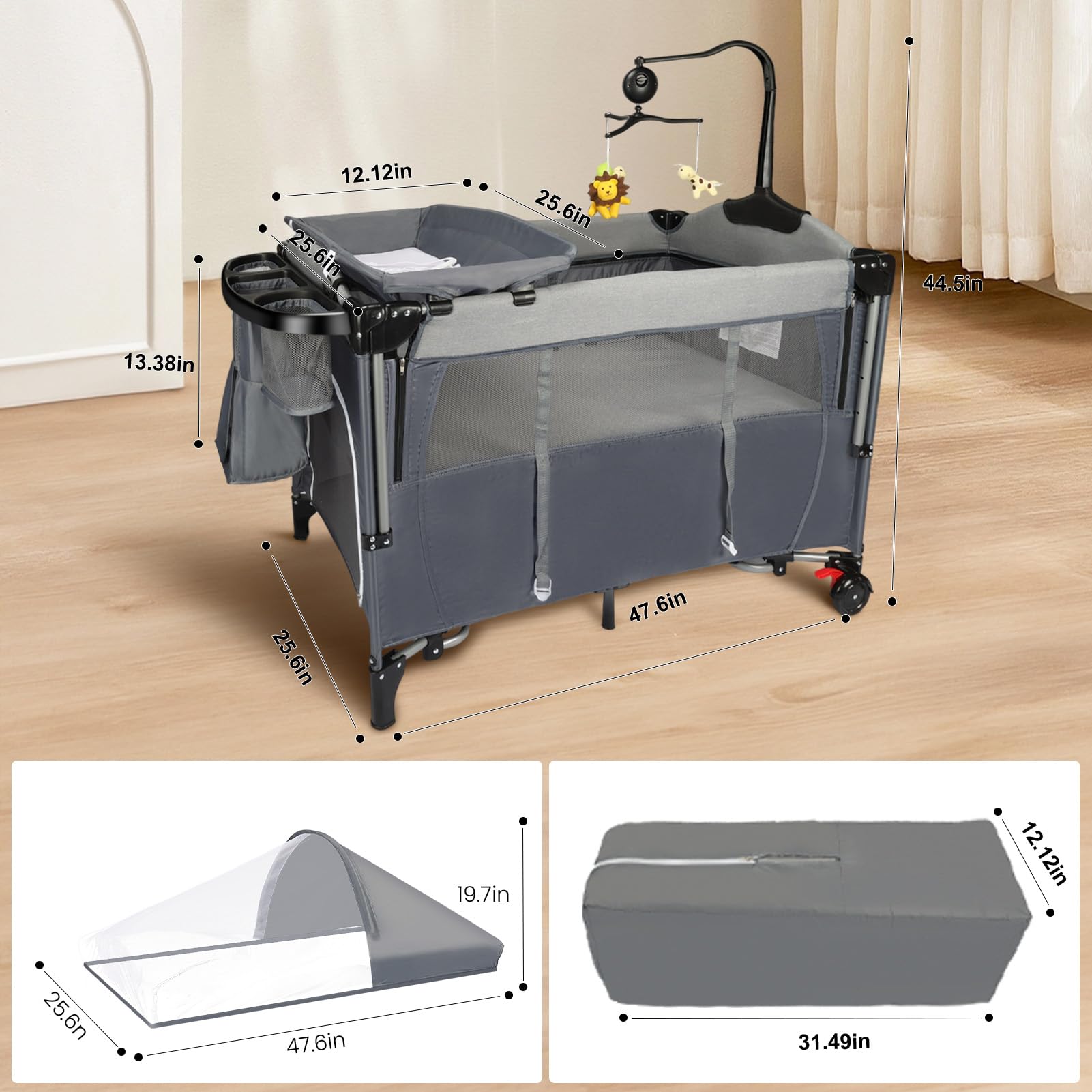 Joyful Xinghai lockable wheels enable easy room-to-room movement