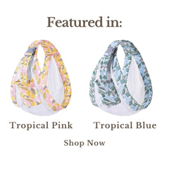 JOYFUL.BABY&CO breathable fabric detail keeps baby cool during walks.