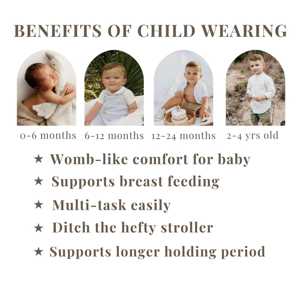 JOYFUL.BABY&CO lightweight, travel-friendly sling folds compact for storage.