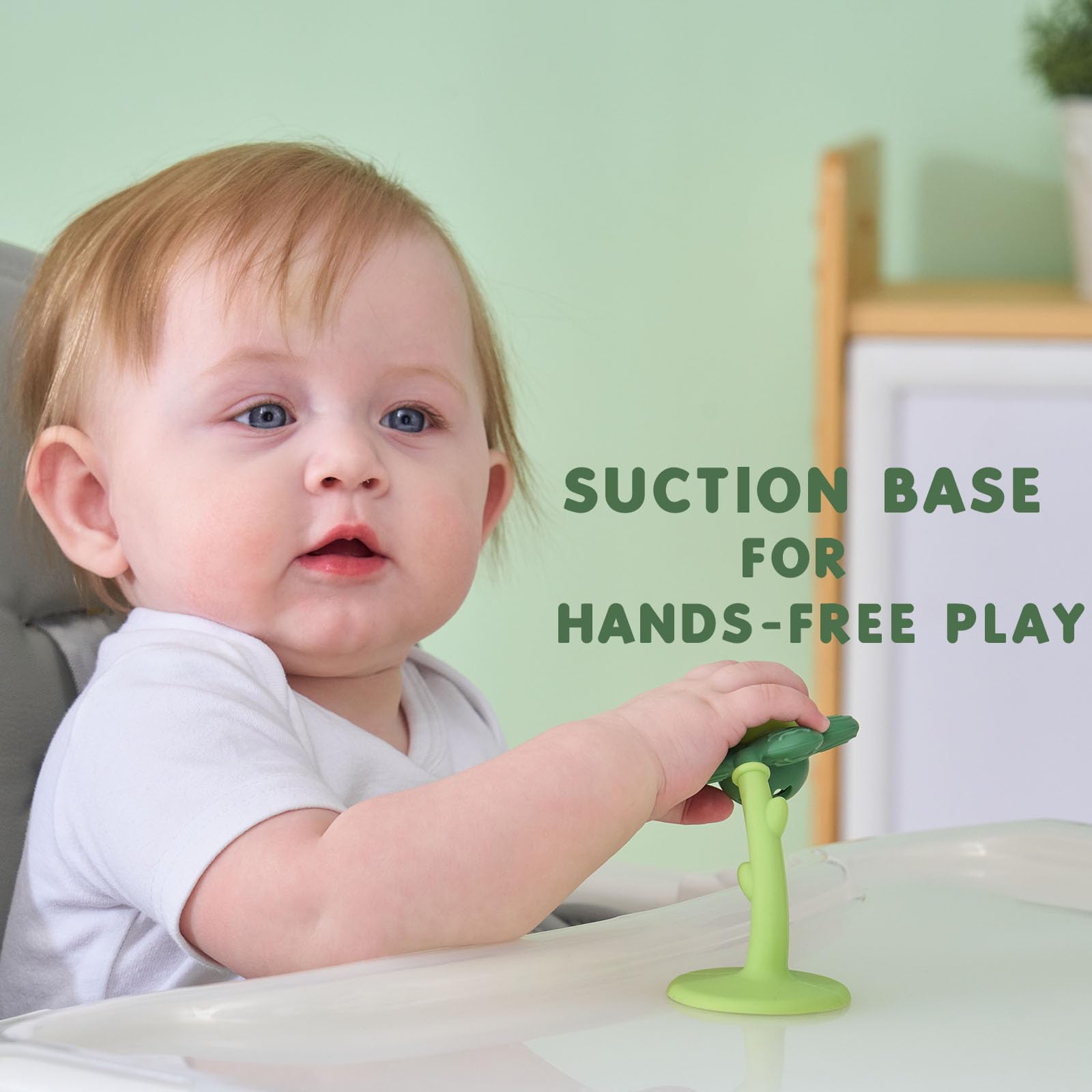 Joyfulia teether uses food-grade silicone for safe chewing and varied textures.