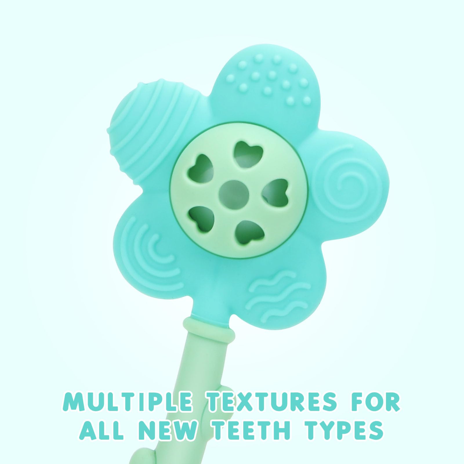 Joyfulia Sunnyflower teether is dishwasher-safe for quick, hygienic cleaning.