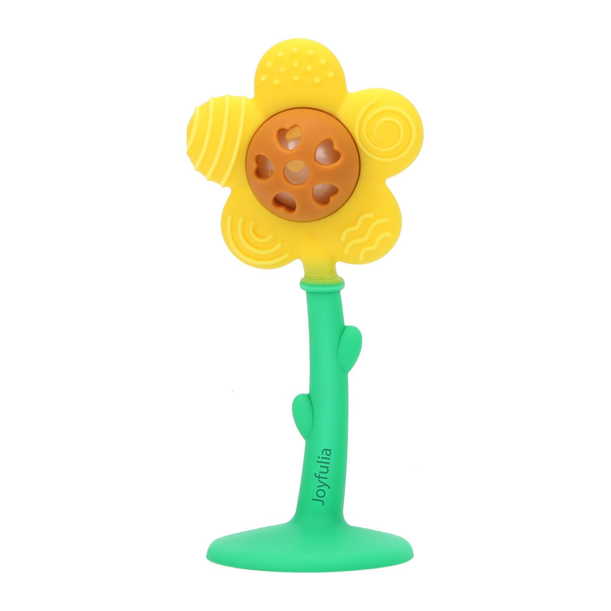 Joyfulia Sunnyflower teether textures massage baby's gums for teething