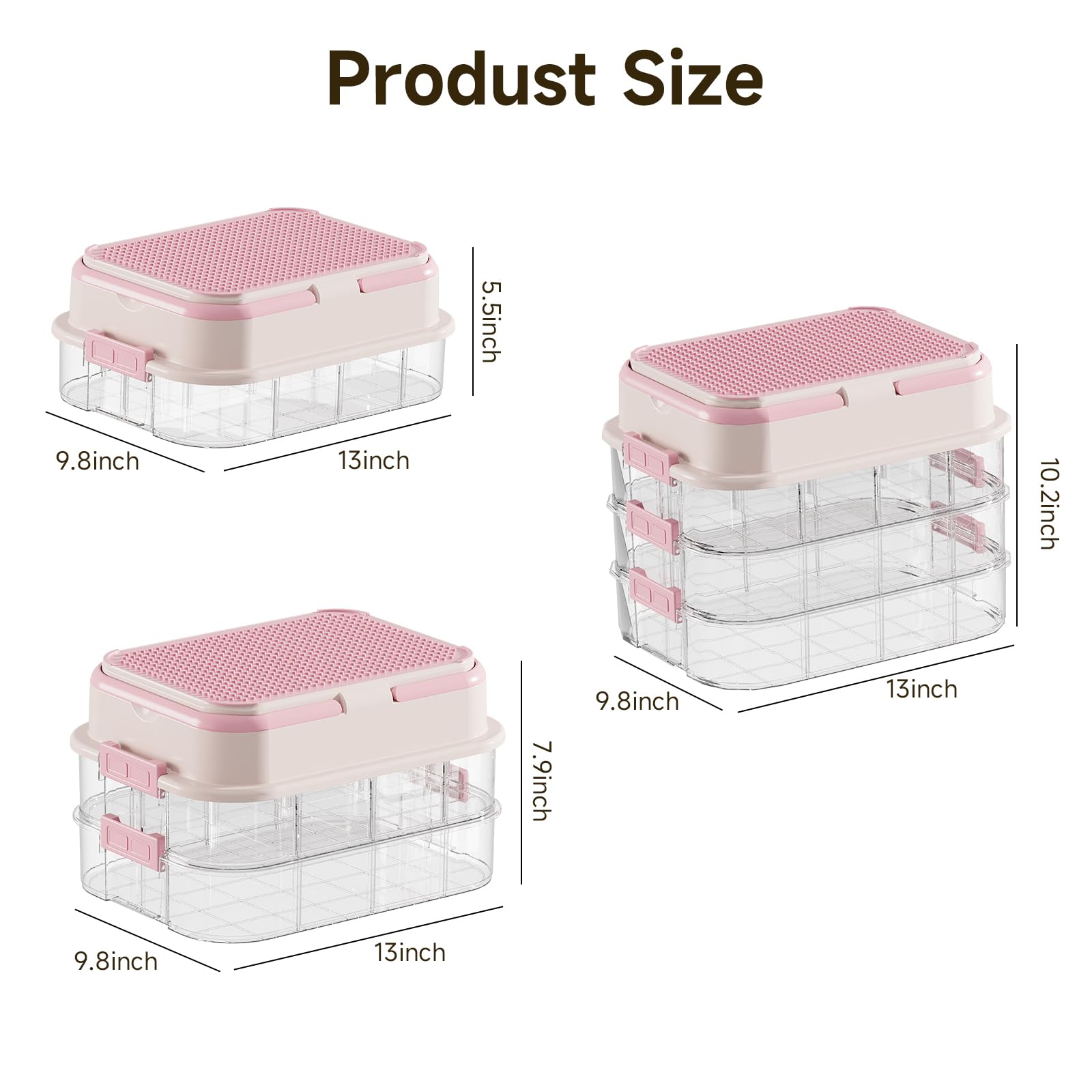joyingbaby deep transparent bin for easy visibility of bricks during sorting