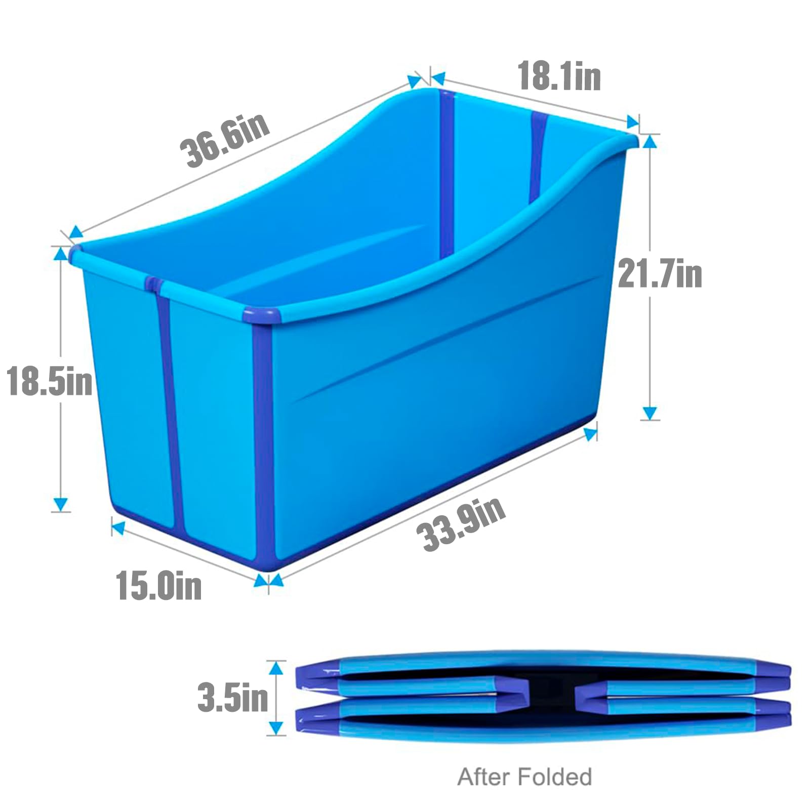 joyingbaby foldable bathtub premium material ensures safety and odorless use