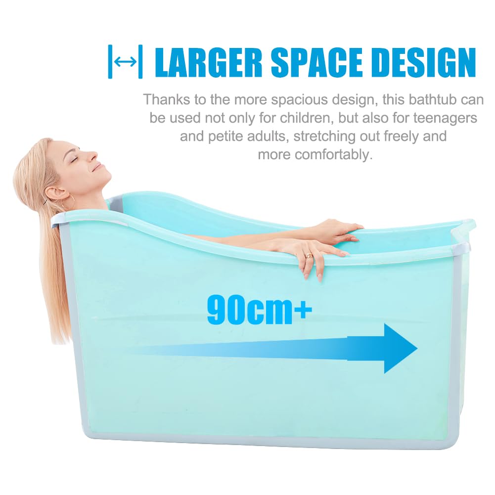 Joyingbaby foldable bathtub features a stable bottom for safer bath experiences.