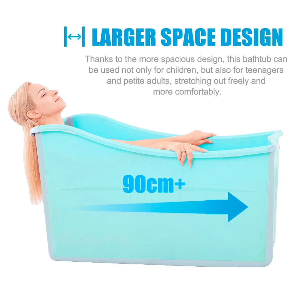 Joyingbaby foldable bathtub features a stable bottom for safer bath experiences.