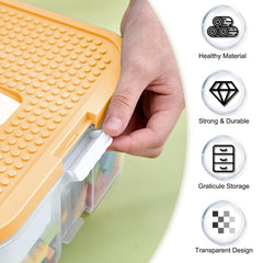 Joyingbaby 12x9x12-8 inch capacity keeps toys organized with room to grow.
