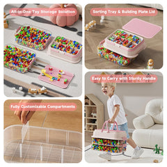 joyingbaby modular divider system for customizable sorting bins and quick organization of bricks