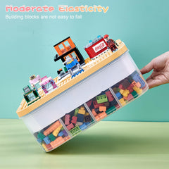 Joyingbaby storage box features a sturdy latch and portable lid handle.