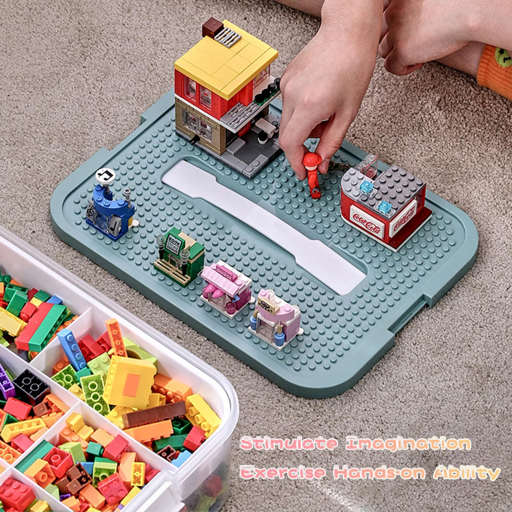Joyingbaby toys organizer adjustable compartments separate colors and sizes for Lego storage