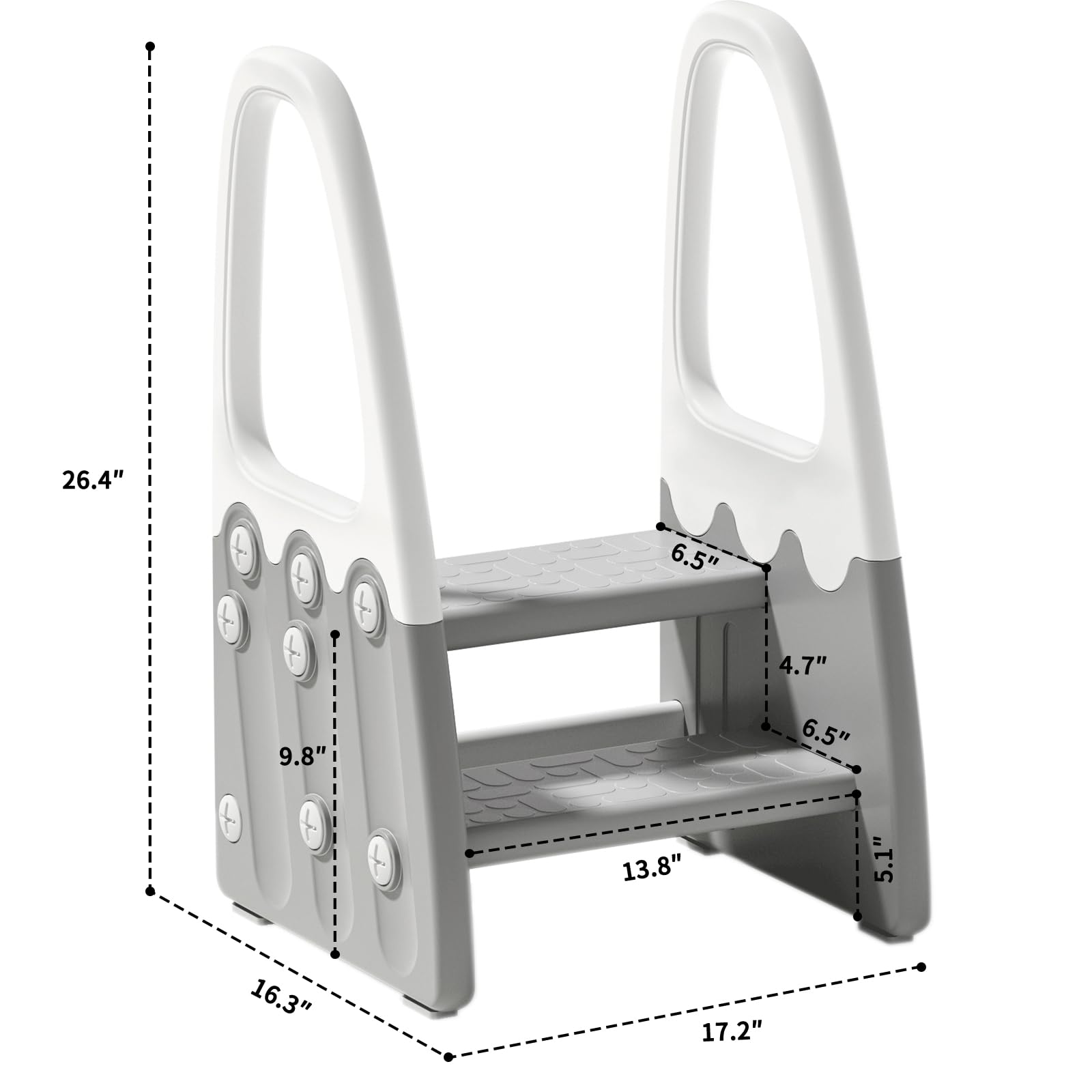 Joylico two-step stool supports toilet training with secure footing.