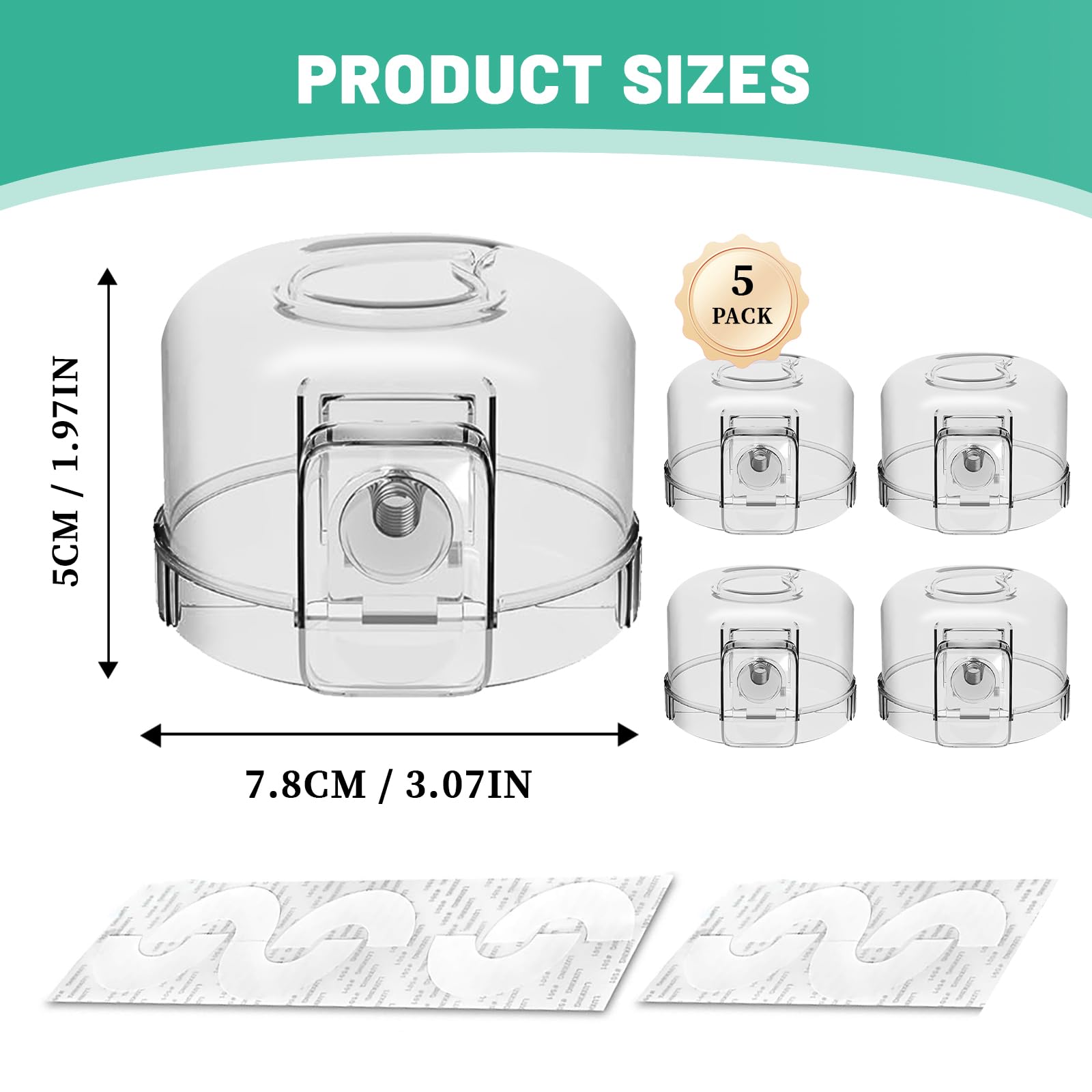 JOYLION stove knob safety covers clear-fit design on stove protects curious toddlers