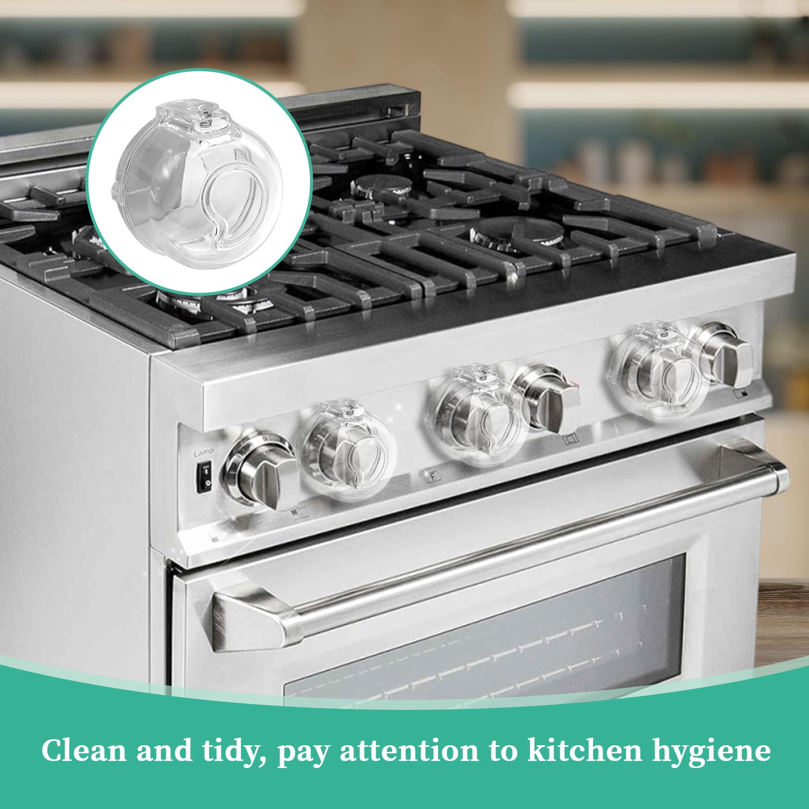 JOYLION stove knob safety covers universal fit across most gas stoves