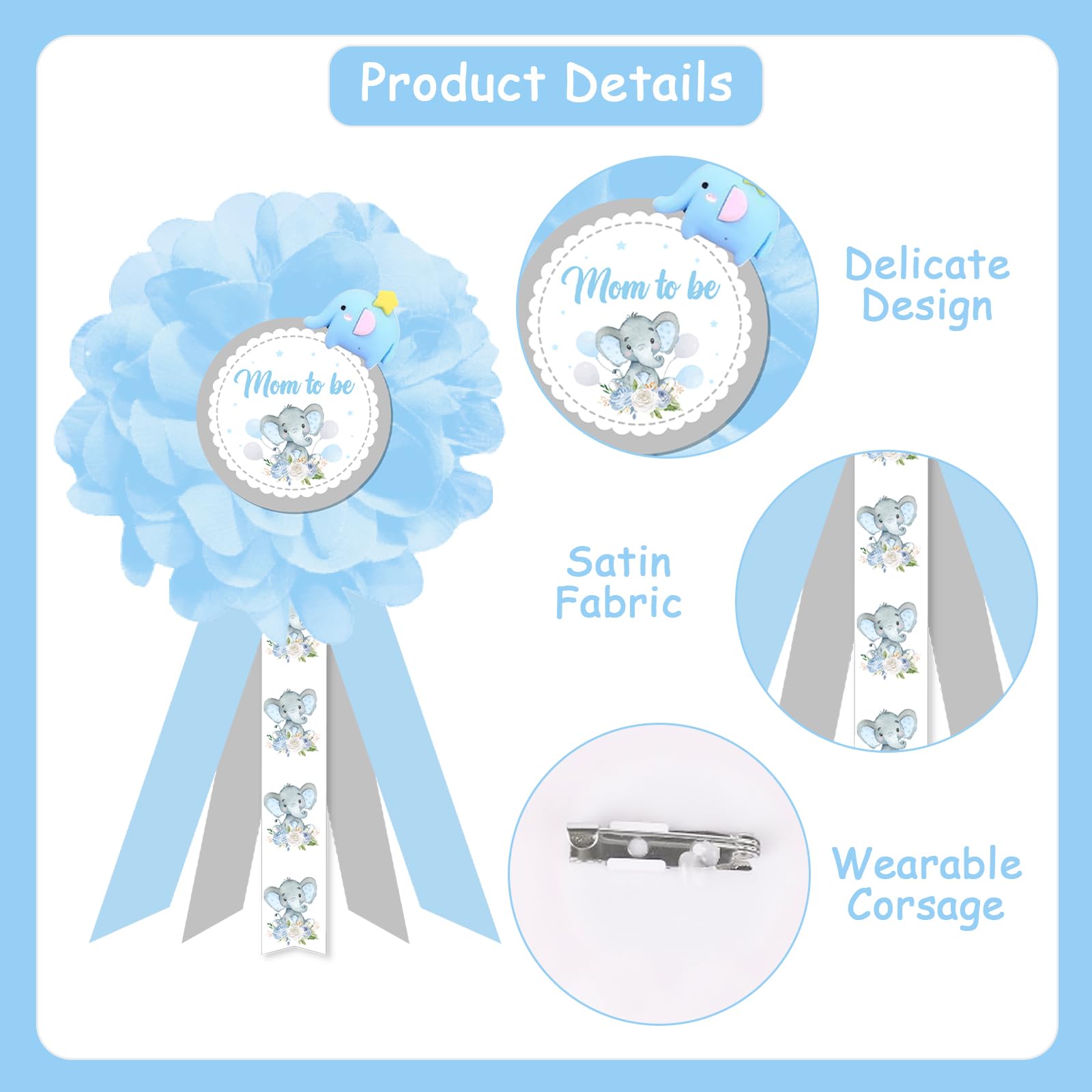 JOYMEMO baby shower décor set enhances coordinated family visuals in photos