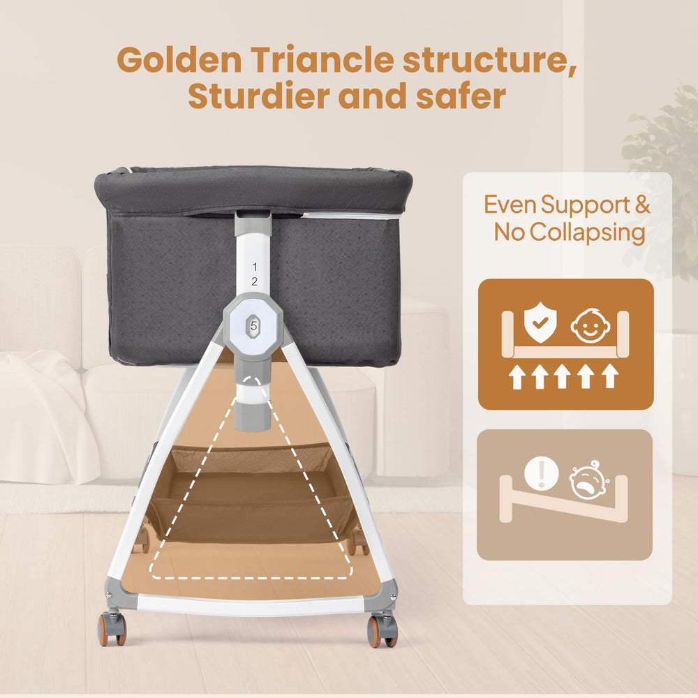 JOYMOR 6-height-adjustment feature adapts to different bed heights for comfort.