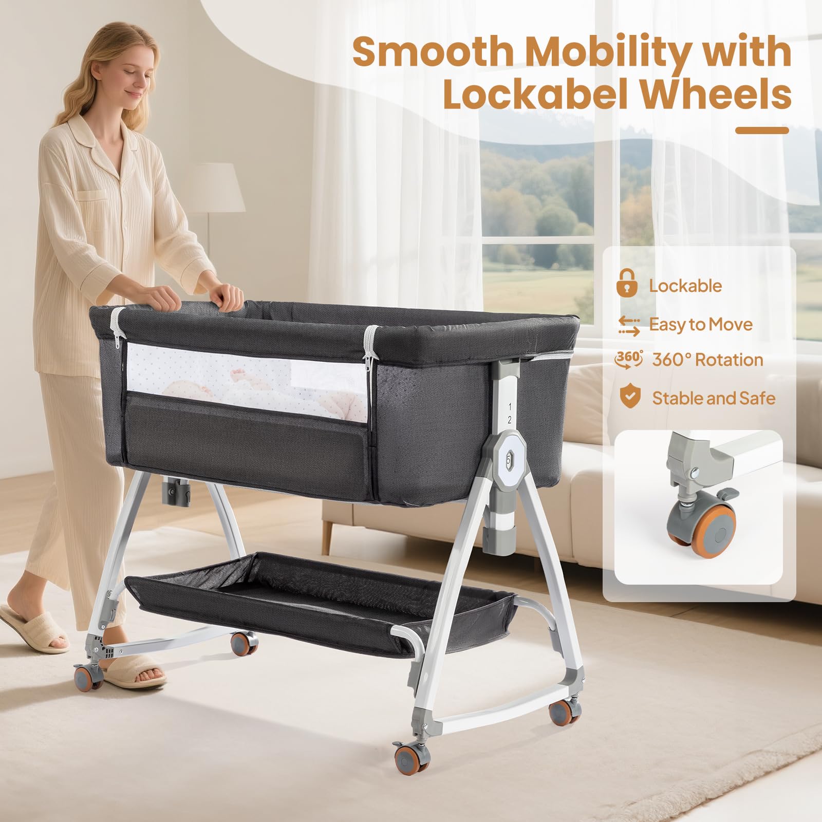 JOYMOR breathable mesh mattress provides airy comfort and visibility.