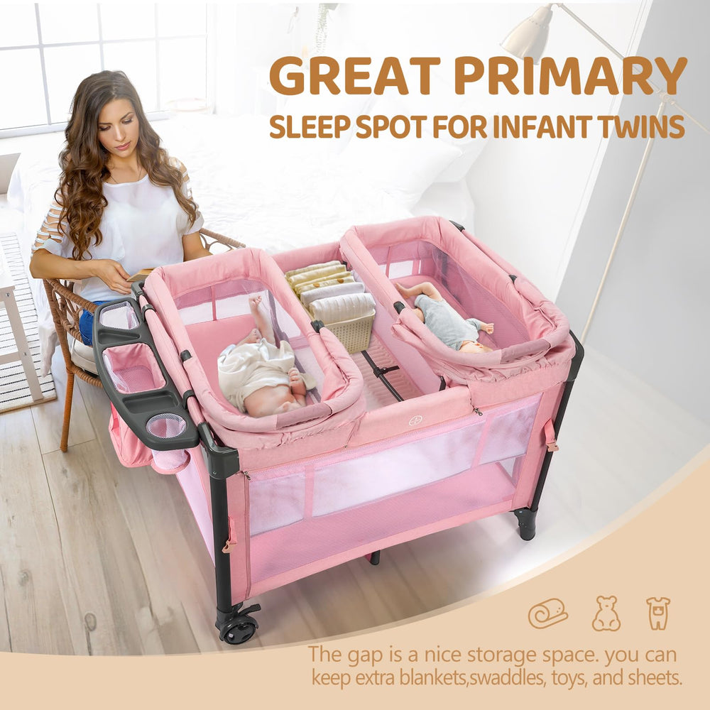 JOYMOR Twin Bassinet replacement sheet for quick, hygienic cleaning