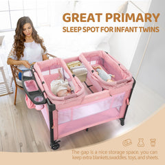 JOYMOR Twin Bassinet replacement sheet for quick, hygienic cleaning