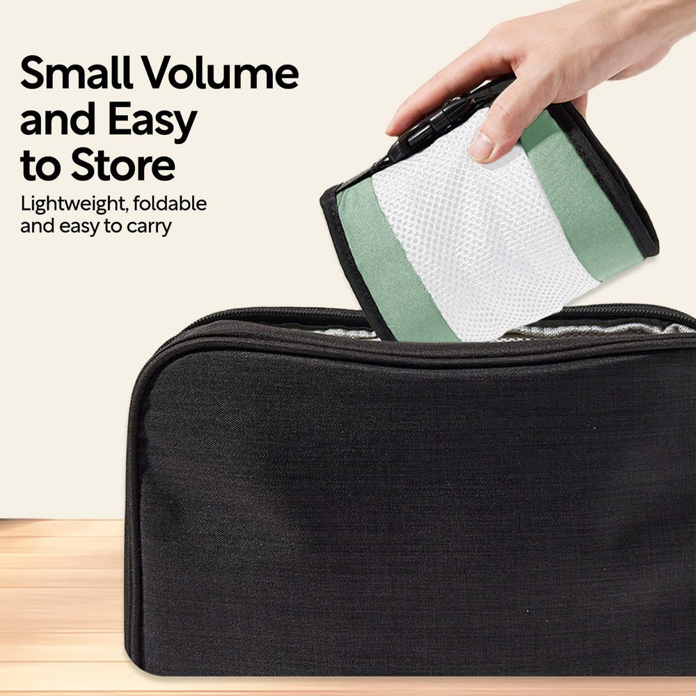 JOYNCLEON baby mesh sling travel-use shows compact, easy carrying.