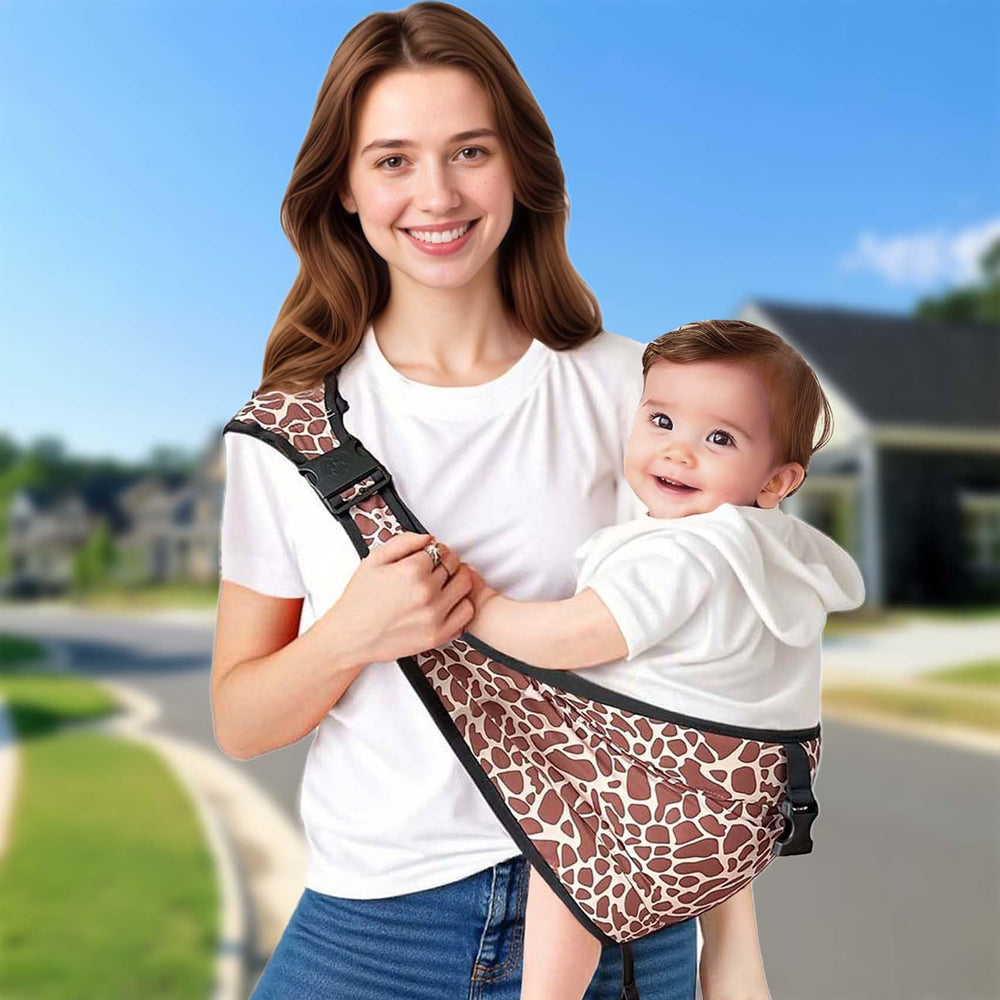 JOYNCLEON leopard carrier features secure buckles for reliable safety