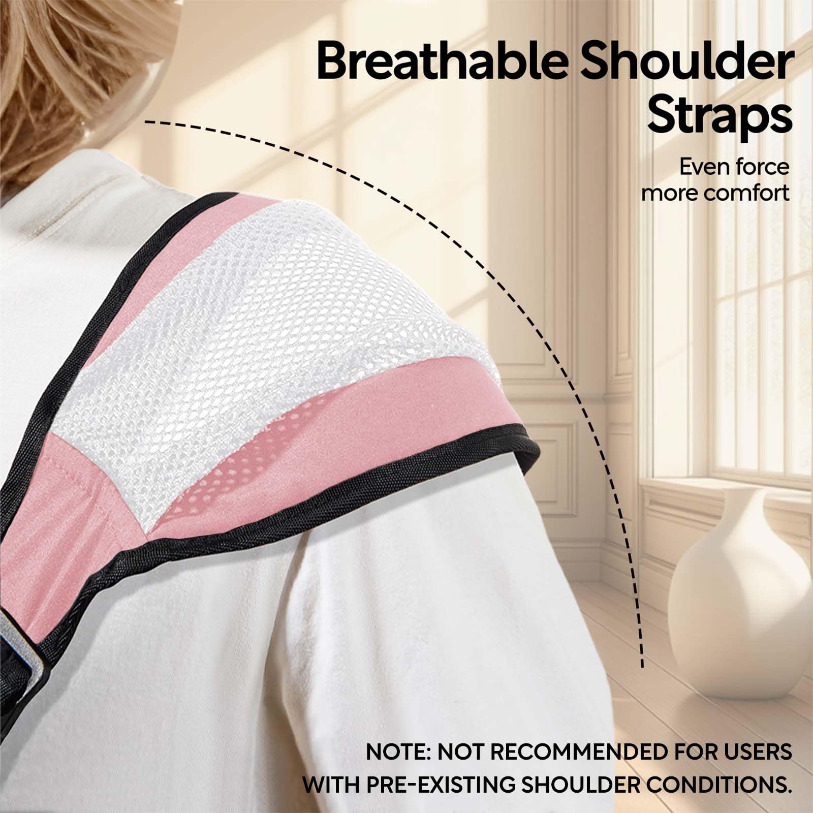 JOYNCLEON baby sling mesh pink baby-in-carrier demonstrating secure buckles and adjustability.