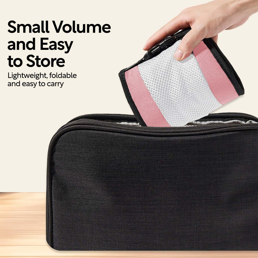 JOYNCLEON baby sling mesh pink quick-setup showing 10-second setup for busy days.