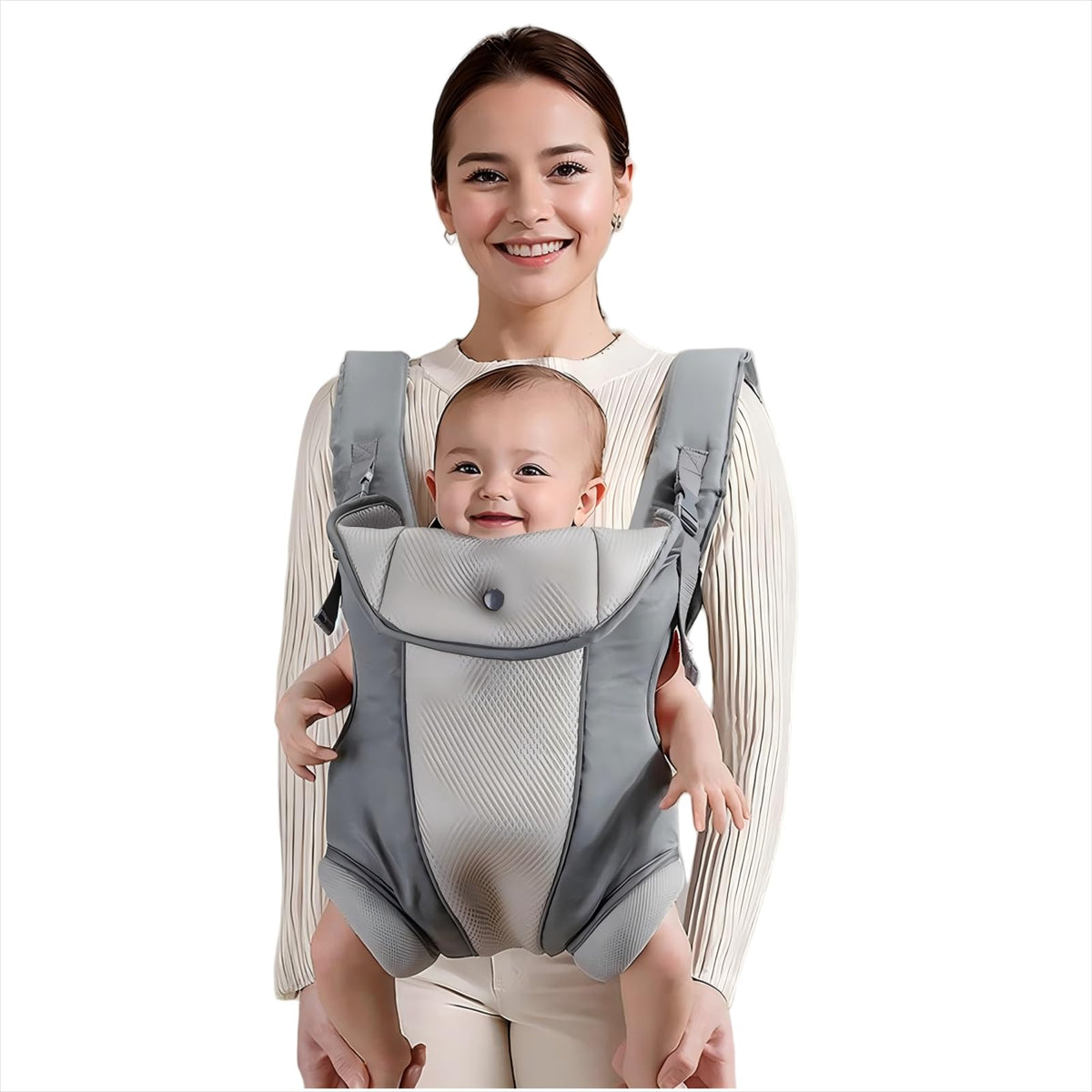 JOYNCLEON crossed-shoulder-straps-baby-carrier distributes weight for comfortable all-day wear.