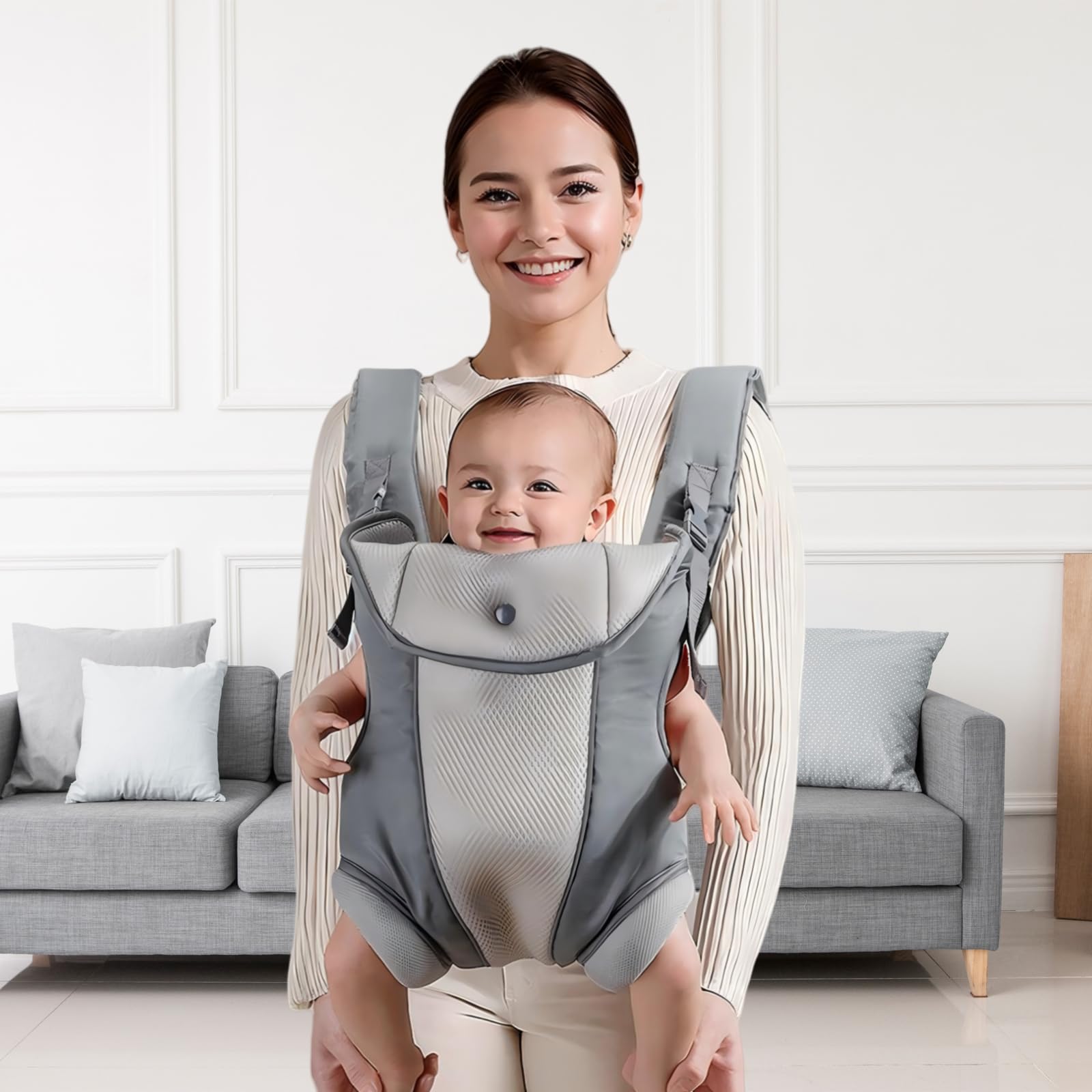 JOYNCLEON machine-washable-fabric-baby-carrier cleans up quickly after adventures.