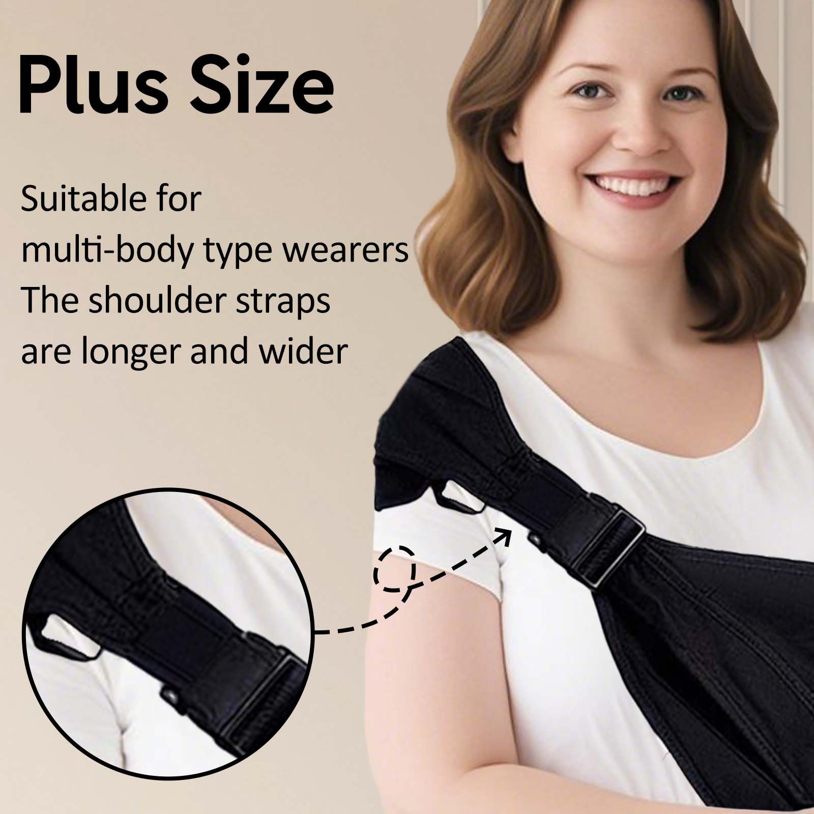JOYNCLEON Plus-Size Baby Sling breathable fabric keeps baby cool during longer carries.