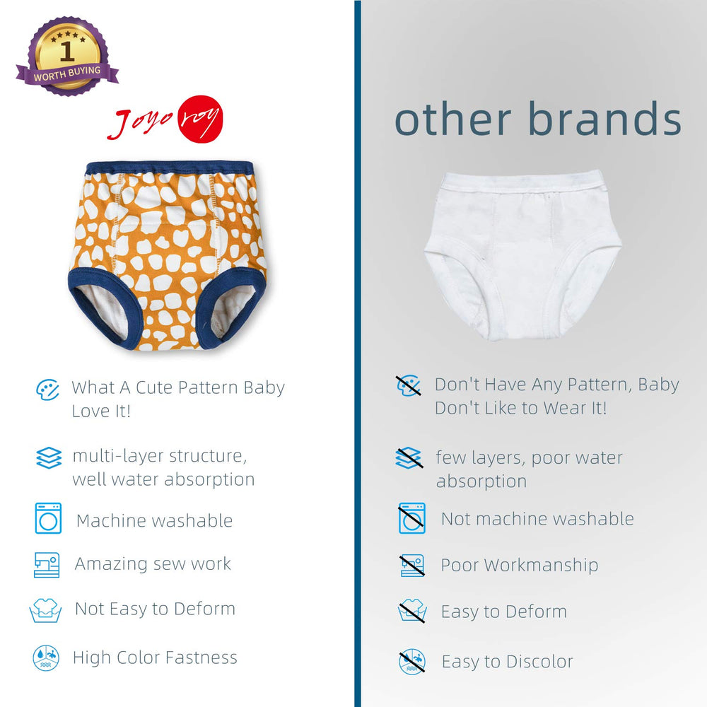 Joyo Roy patterned training pants with cute designs to engage toddlers