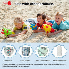 Joyo Roy plastic training pants toddlers swim cover in use.