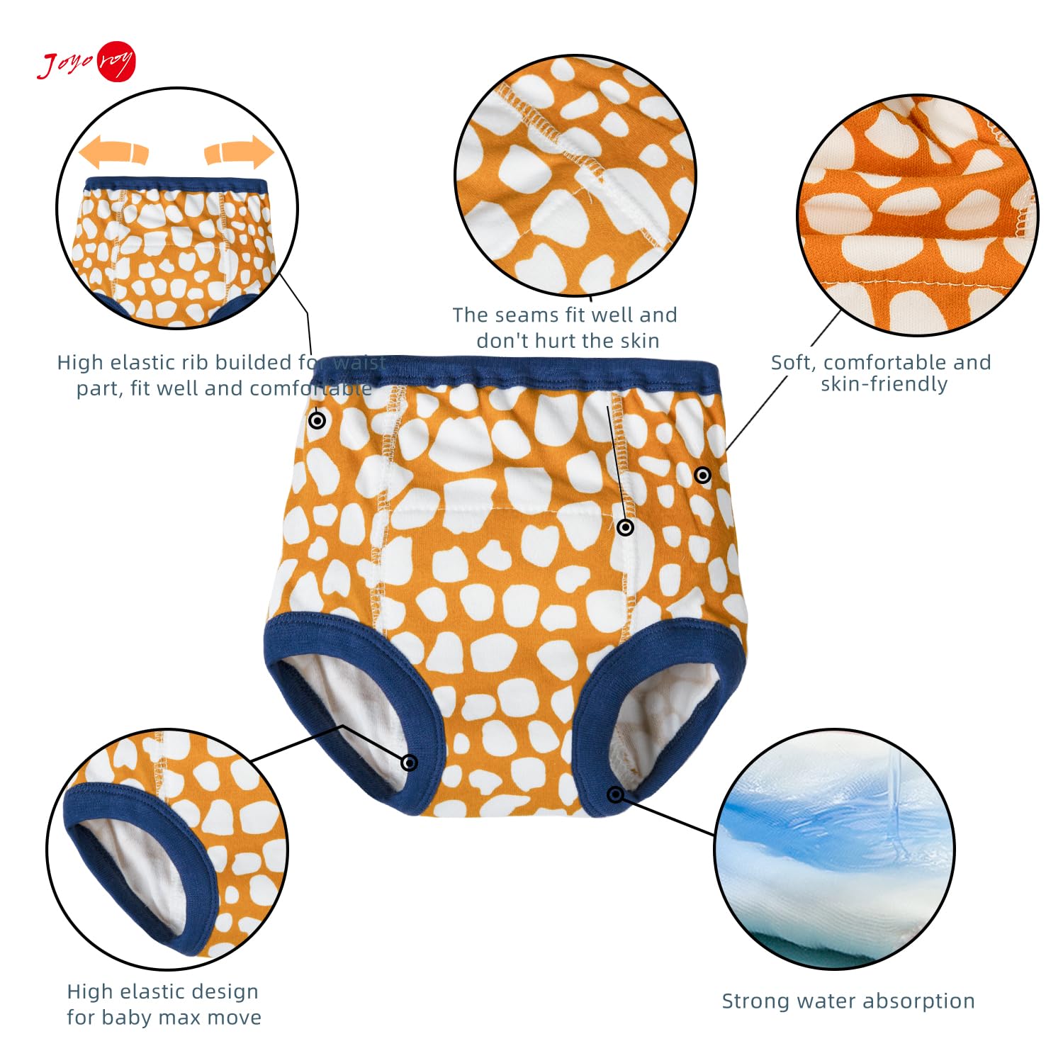 Joyo Roy absorbent-layer underwear with moisture-wicking inner pad